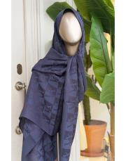 marvella organik pamuk şal lacivert