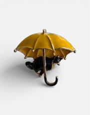 şemsiye figürlü broş sarı