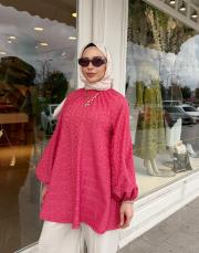 aria desenli tunik fuşya 6
