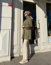 aria desenli tunik haki 3