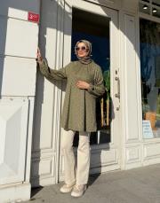 aria desenli tunik haki 7