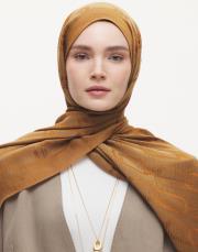 monelya oval desen şal hardal 2