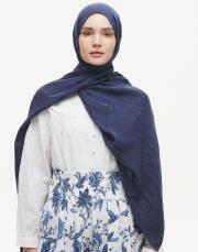 monelya oval desen şal lacivert 3