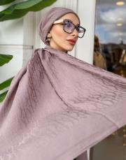 nadira geometrik desen şal vizon