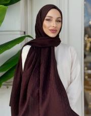 nadira geometrik desen şal acı kahve 3