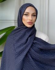 nadira geometrik desen şal mavi 2