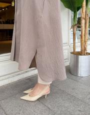 lunaria baskı detay uzun gömlek vizon 6