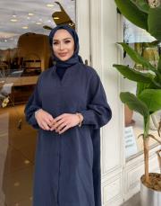 lunaria uzun gömlek indigo 2