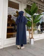 lunaria uzun gömlek indigo 3