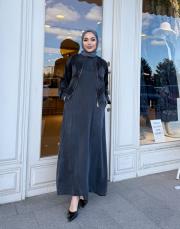 qupra ceketli elbise takım antrasit 2