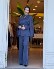 qupra pantolon takım indigo 3