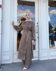 fermuar detay qupra takım vizon 5