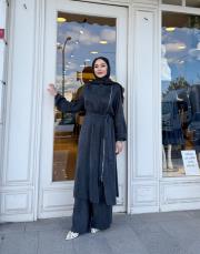 fermuar detay qupra takım antrasit