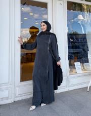 fermuar detay qupra takım antrasit 2