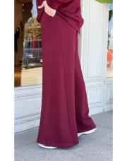 gömlek yaka modal basic takım bordo 5