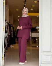 plaza oysho takım bordo 2