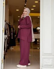 plaza oysho takım bordo 3