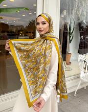 nora desenli şal sarı 3