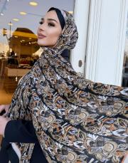 nora desenli şal siyah