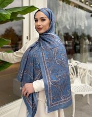 nora desenli şal mavi