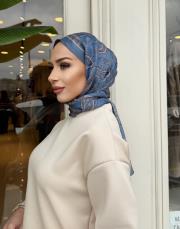 nora desenli şal mavi 4