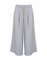 oysho plise detay etekli pantolon bej