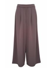 oysho plise detay etekli pantolon kahve