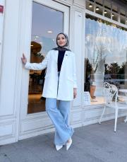 lorien blazer ceket beyaz