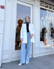 lorien blazer ceket beyaz 3