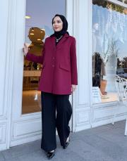 lorien blazer ceket bordo 4