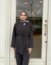 kruveze düğmeli pantalonlu takım antrasit 4