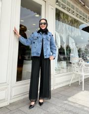 ipek ithal pantolon siyah 3