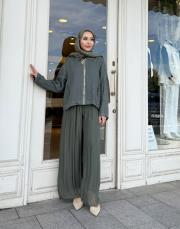 ipek ithal pantolon haki