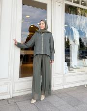 ipek ithal pantolon haki 2