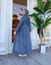 keten elbiseli kap indigo 2