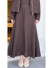 cepli keten etek kahve 3