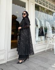 ithal taşlı gömlek kap siyah 2