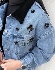 ithal kadife yaka kot açık mavi 3