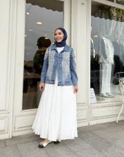 ithal ince detay kot ceket açık mavi 2