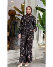 ithal desenli takım siyah