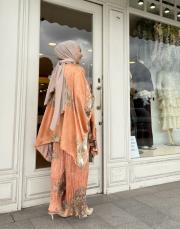 ithal desenli takım turuncu 2