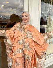 ithal desenli takım turuncu 3