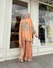 ithal desenli takım turuncu 4