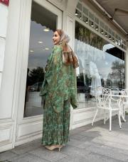 ithal desenli takım yeşil 2