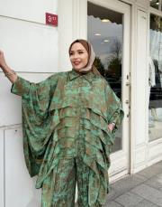 ithal desenli takım yeşil 3