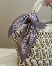 halka desen fular gül kurusu