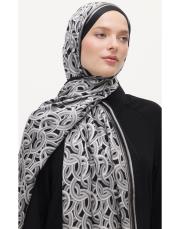 arpec desenli şal siyah 2
