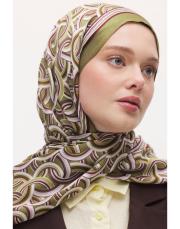 arpec desenli şal fıstık yeşili 4