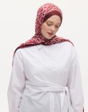 arpec desenli şal kırmızı 2