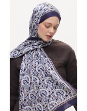 arpec desenli şal lacivert 2